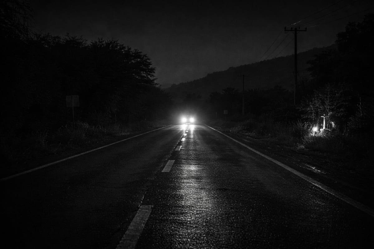La noche en que vi niños en la carretera